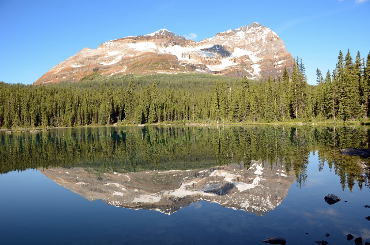 09 Odaray Mountain Reflected In The Still Water Of Lake O-Hara Morning